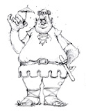 ‘The Giant’ Coloring Page of the giant from a Jack and the Beanstalk fairy tale.